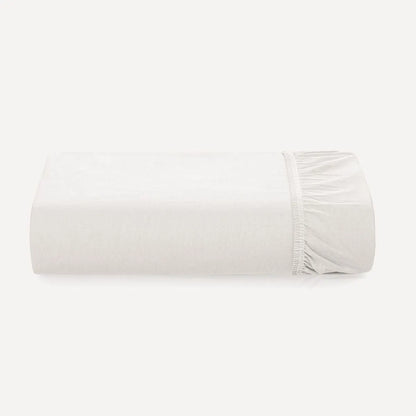 Sábana Ajustable Tamaño Queen, 100 % algodón, color blanco