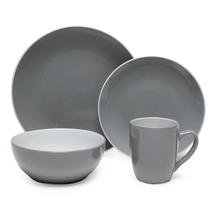 Juego De Loza Two Tones Cerámica 24 Piezas Color Play Mica
