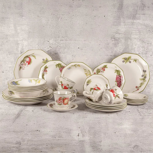 Juego De Vajilla Cerámica 30 Piezas Orchard Queens