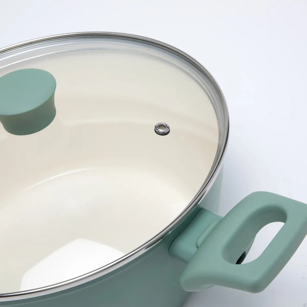 Batería De Cocina 7 Piezas Antiadherente Cerámico Esencial Mica