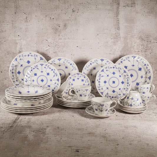 Juego Cerámica 30 Piezas Finland Blue Queens